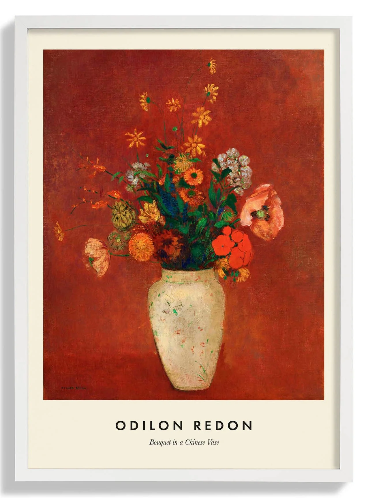 Bouquet in a Chinese Vase by Odilon Redon - Image 5