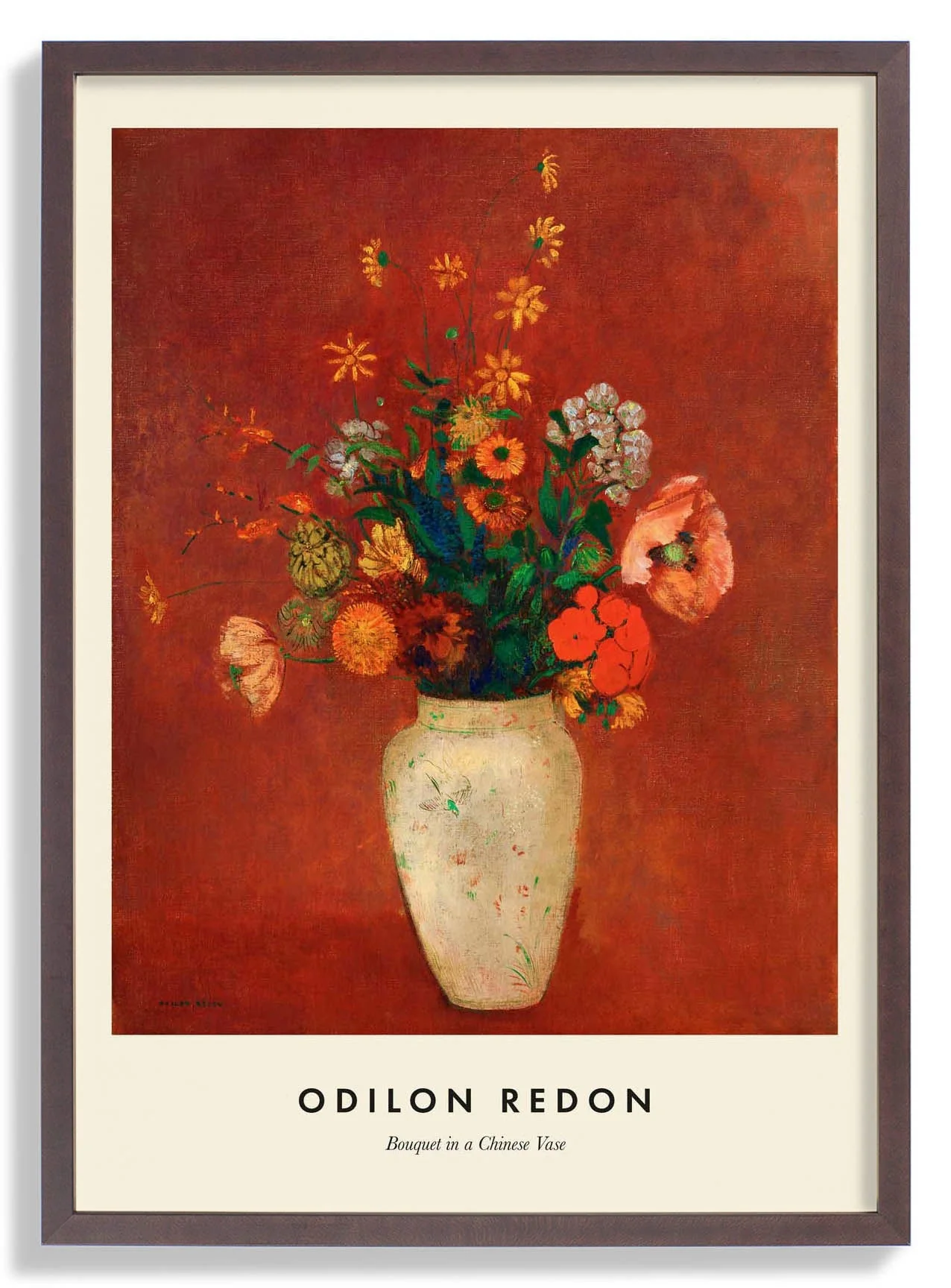 Bouquet in a Chinese Vase by Odilon Redon - Image 7