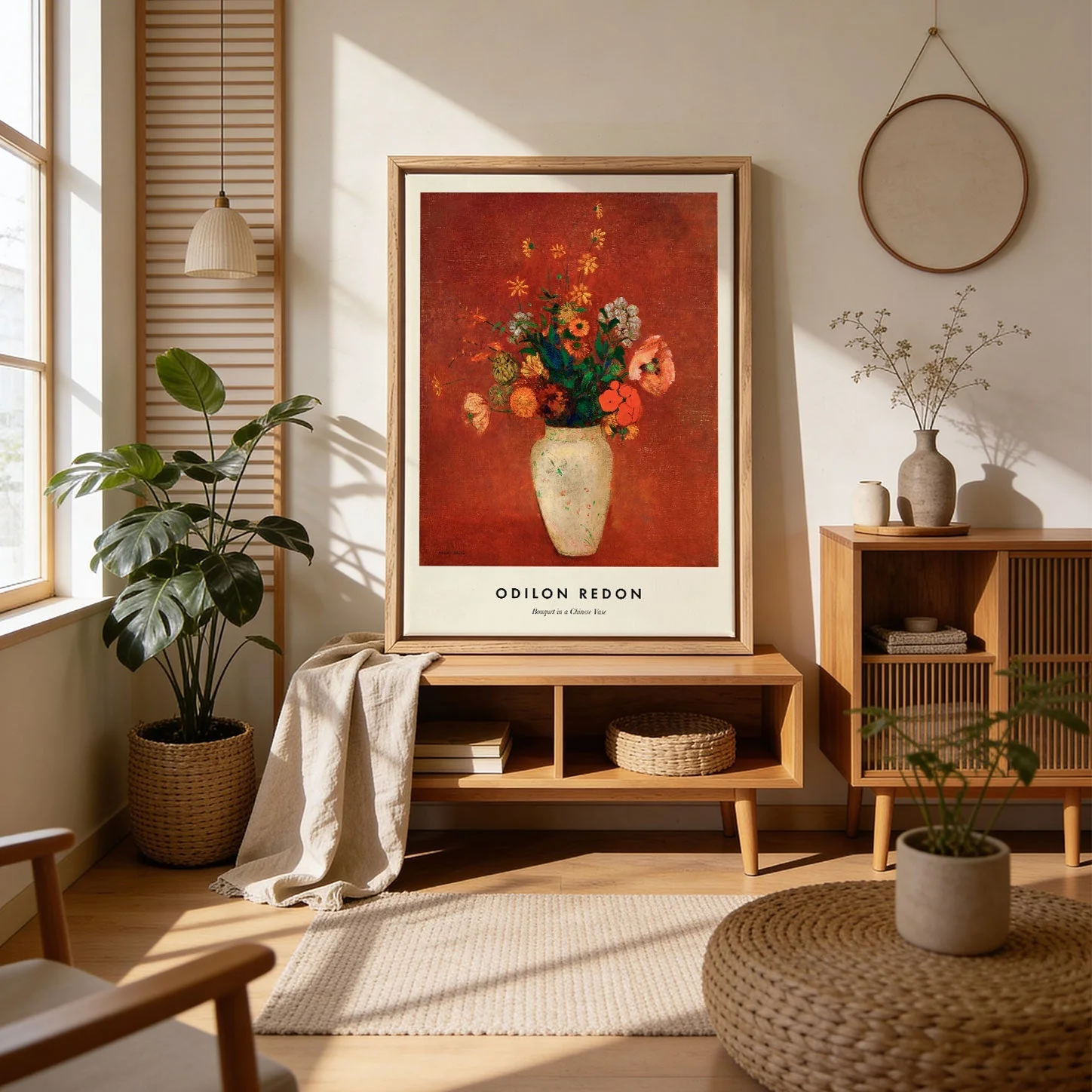Bouquet in a Chinese Vase by Odilon Redon - Image 4