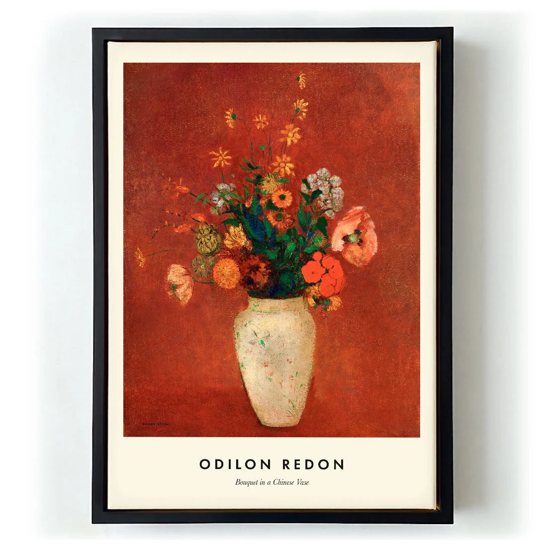 Bouquet in a Chinese Vase by Odilon Redon - Image 6