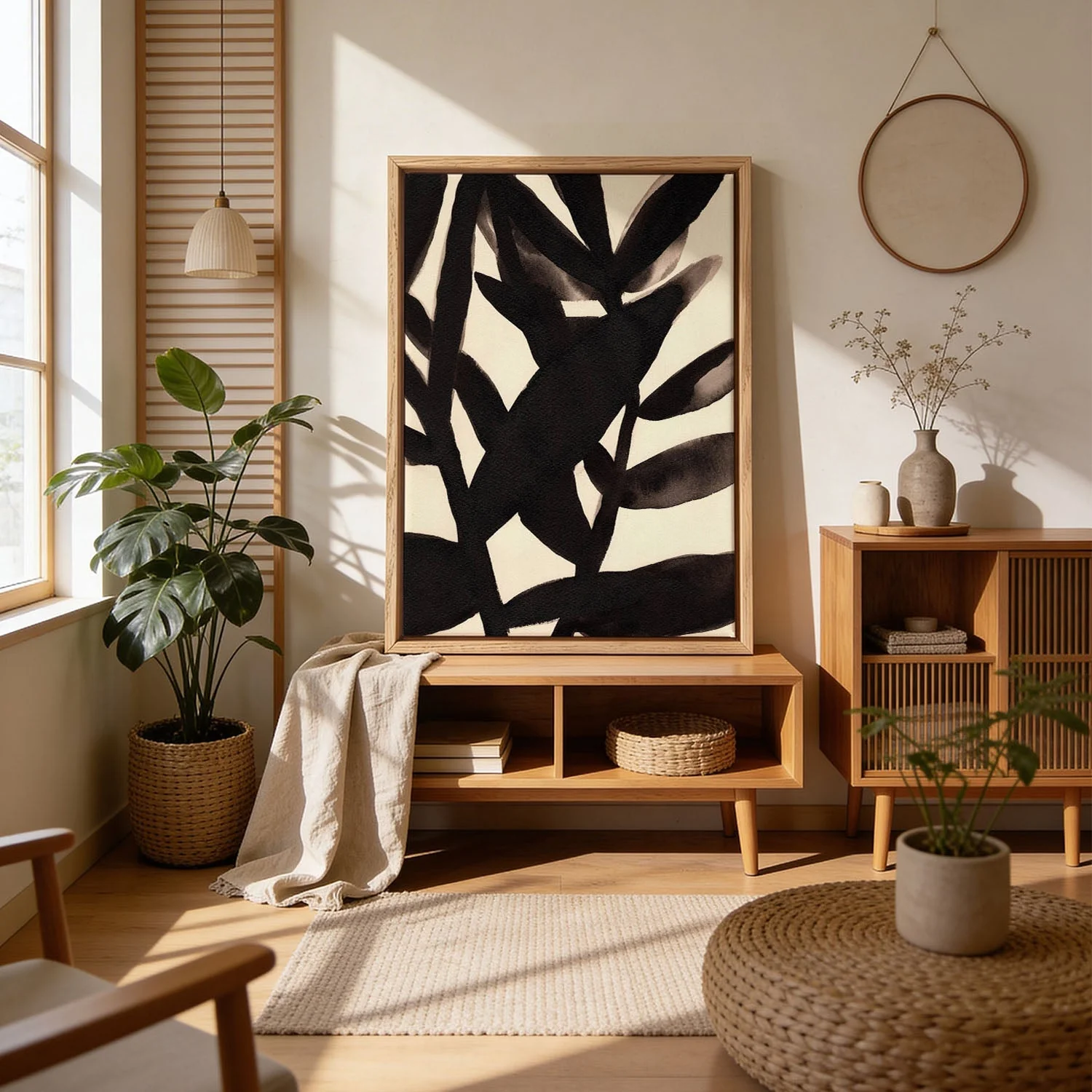 Branches in Black and Beige II by Janel Bragg - Image 4