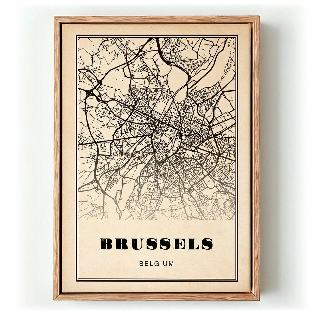 Brussels City Sepia