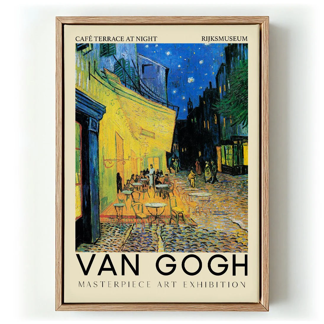 Café Terrace at Night Art Exhibition by Van Gogh