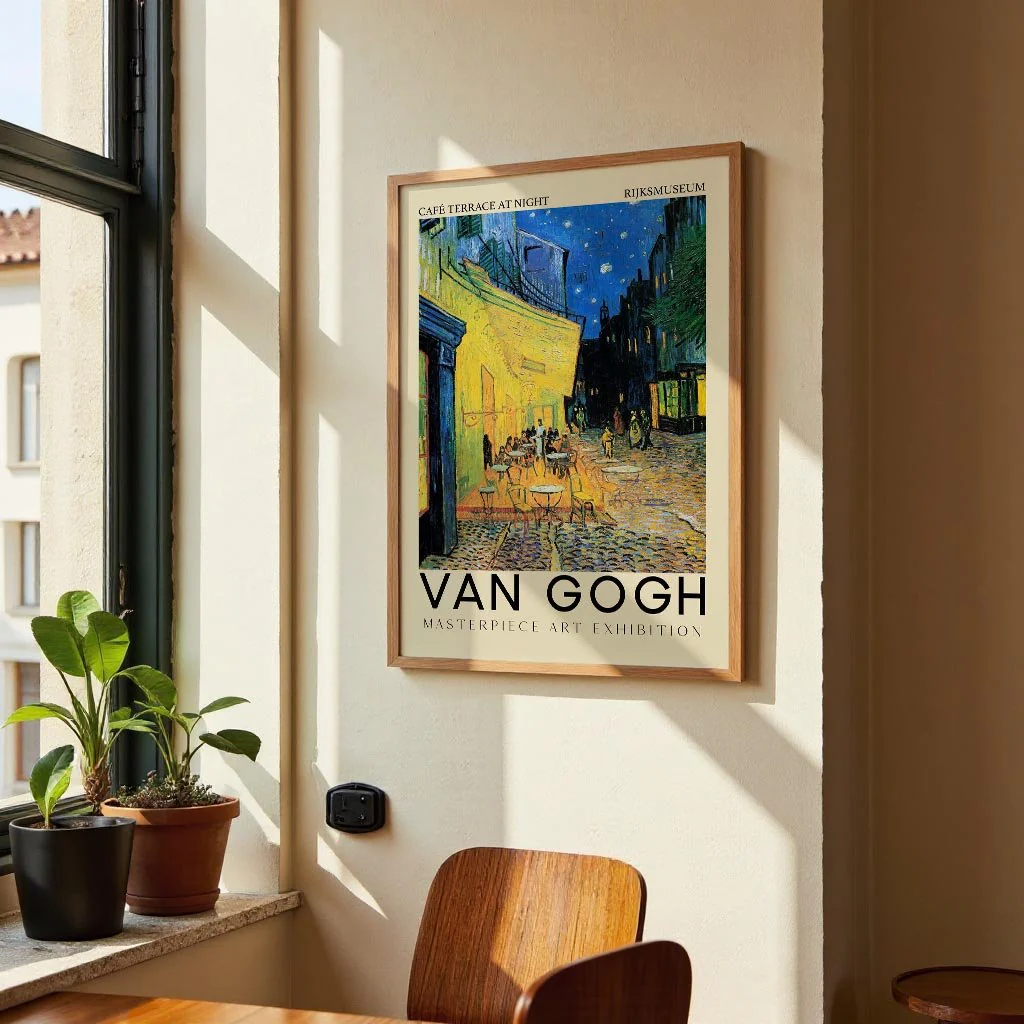 Café Terrace at Night Art Exhibition by Van Gogh - Image 2