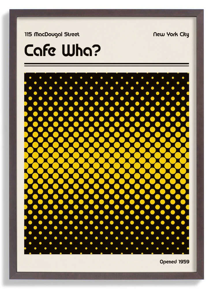 Cafe Wha Retro Poster by Retrodrome - Image 7