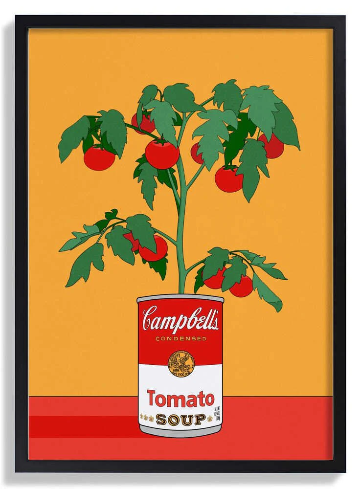 Campbells Soup Tomato Plant Retro Illustration by Retrodrome - Image 6