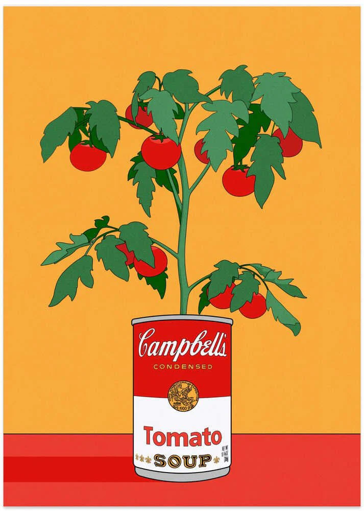 Campbells Soup Tomato Plant Retro Illustration by Retrodrome - Image 8