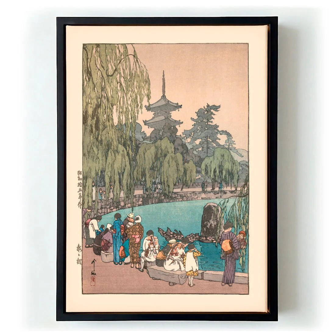Carp and Tortoises 1940 by Hiroshi Yoshida - Image 5