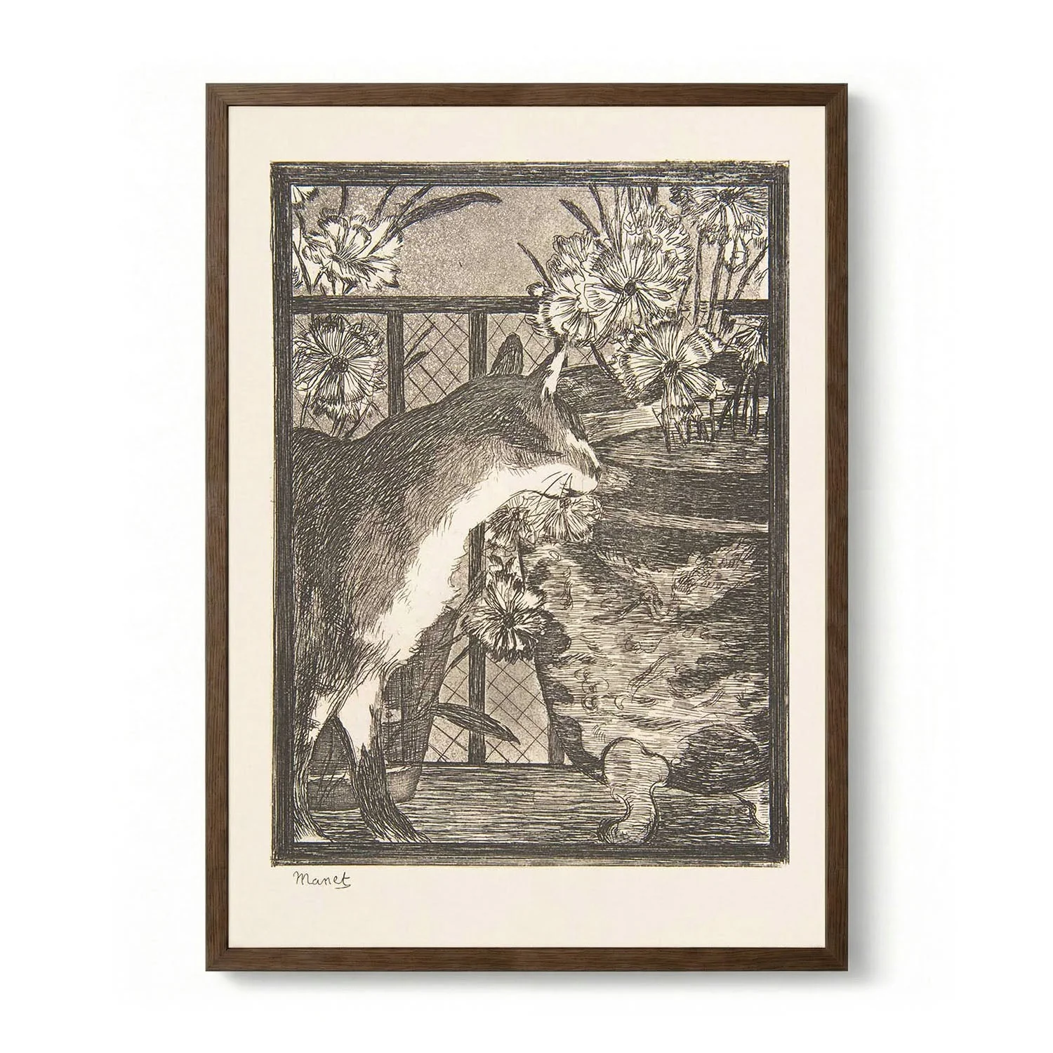 Cat and Flowers by Édouard Manet - Image 6
