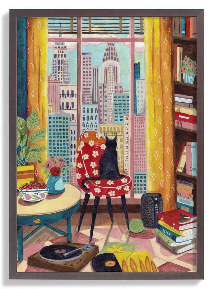 Cat in front of window in New York bright colours by Caroline Bonne Müller - Image 7
