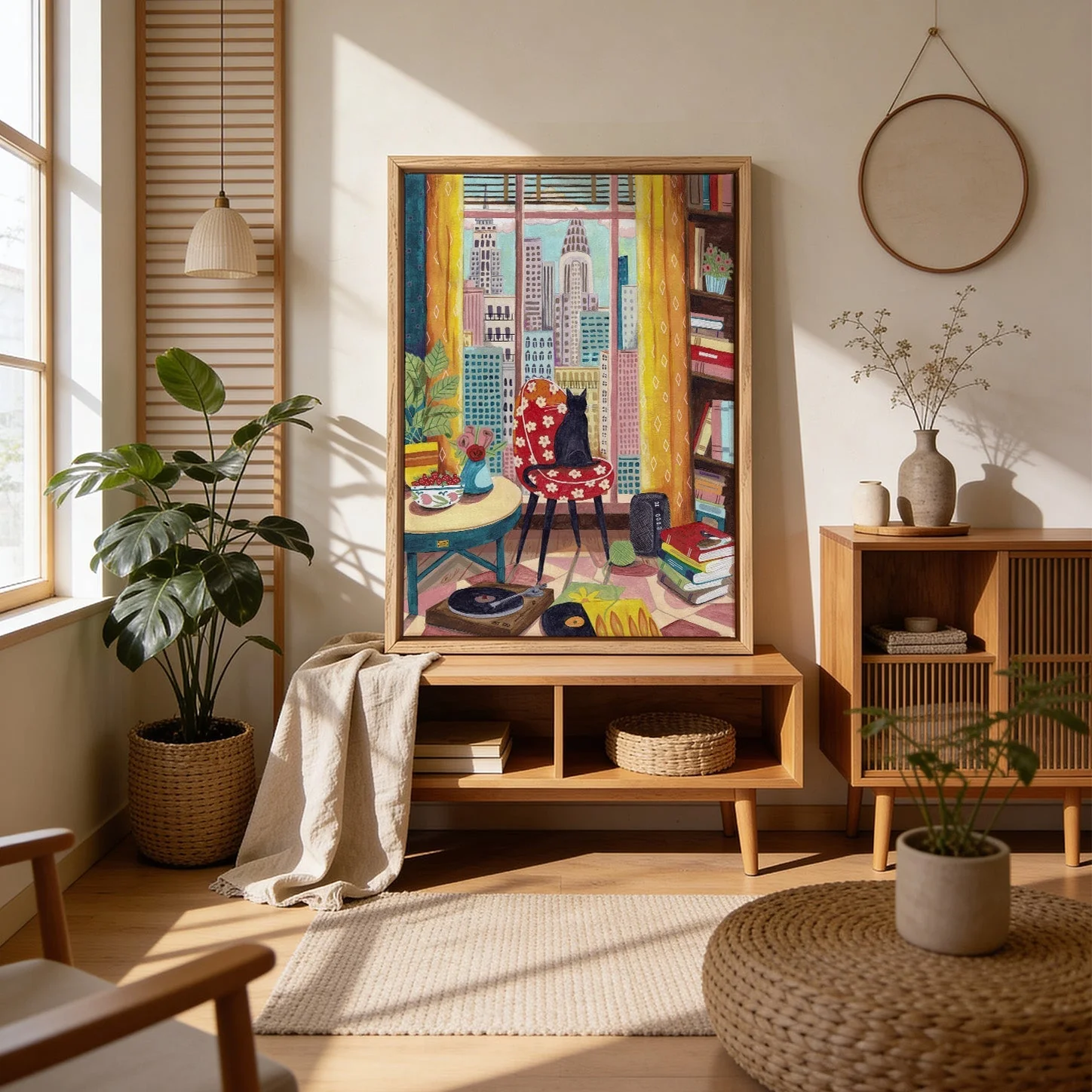 Cat in front of window in New York bright colours by Caroline Bonne Müller - Image 4