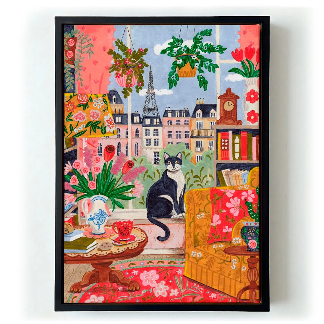 Cat in front of window in Paris bright colours by Caroline Bonne Müller - Image 5