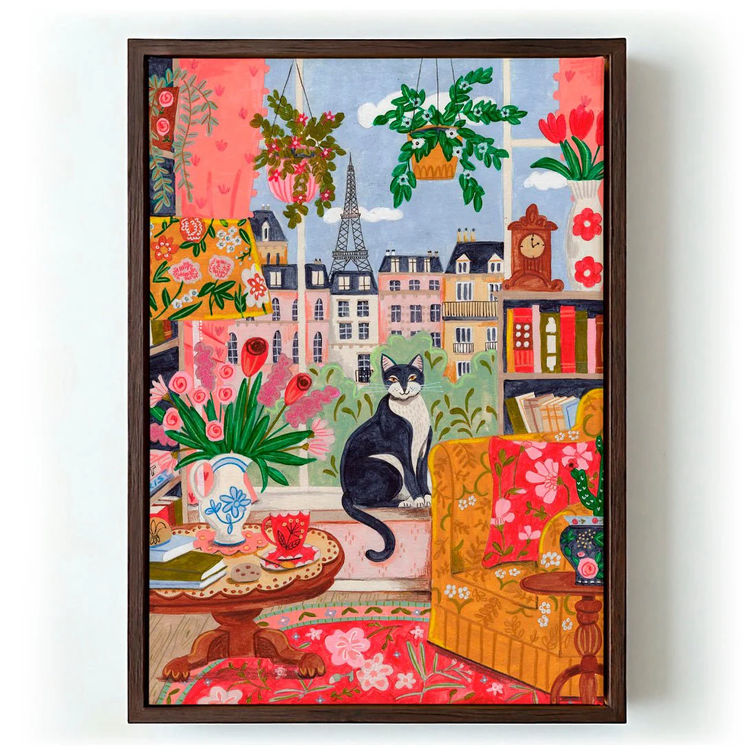 Cat in front of window in Paris bright colours by Caroline Bonne Müller - Image 6
