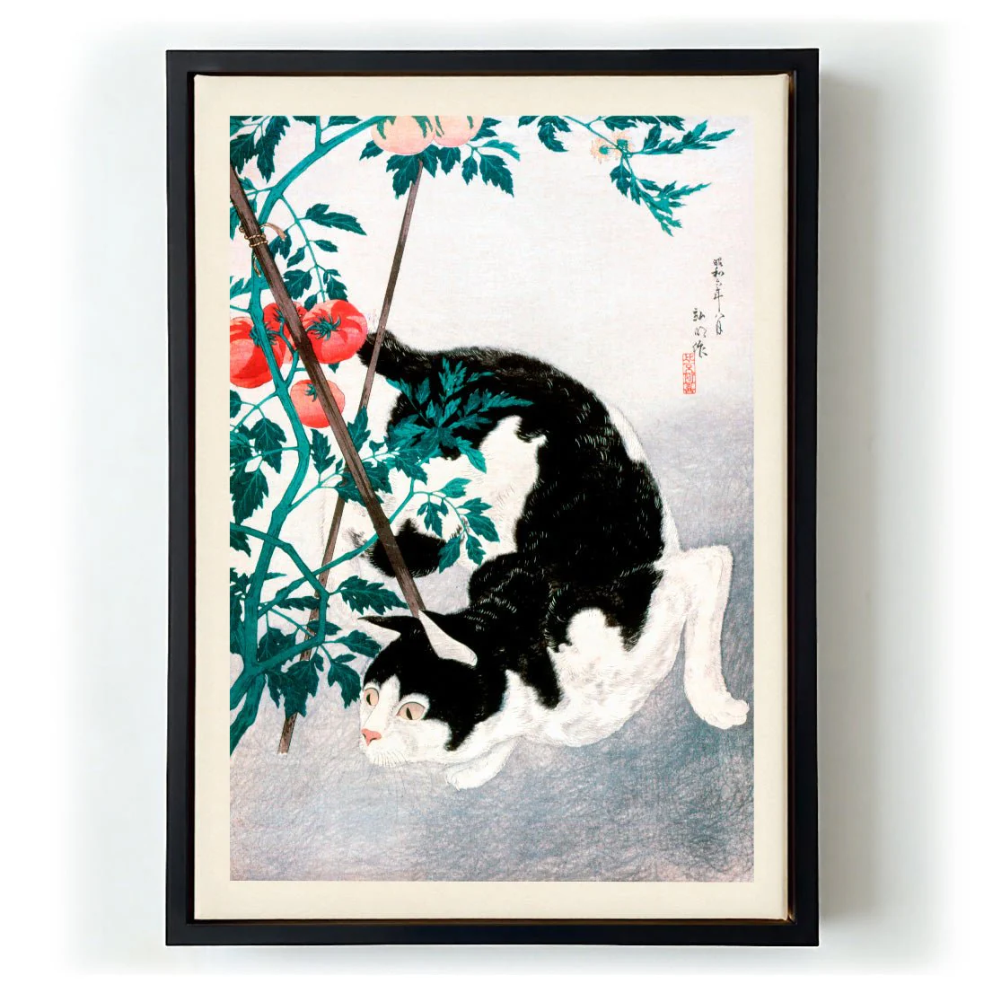 Cat with Tomato by Takahashi Shōtei - Image 6