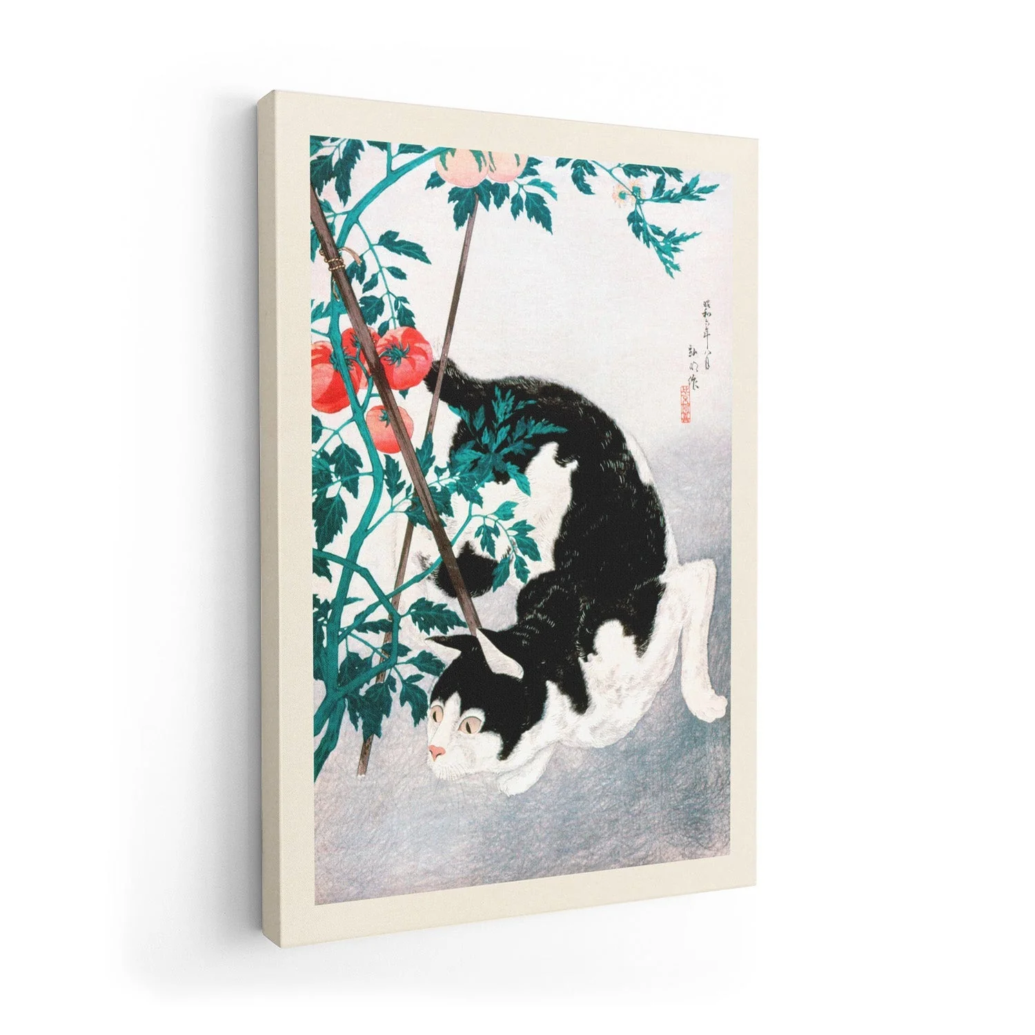 Cat with Tomato by Takahashi Shōtei - Image 7