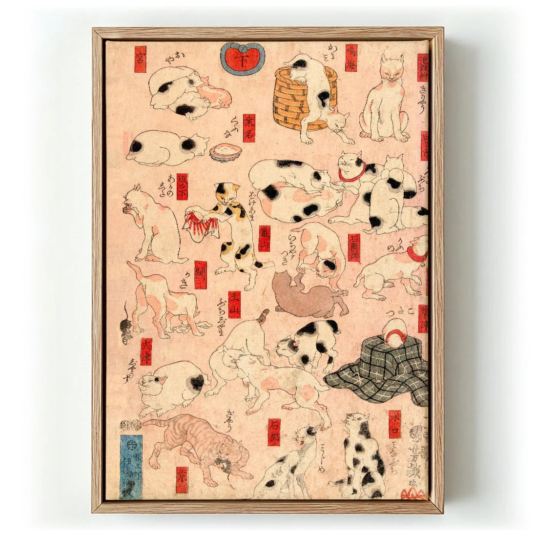 Cats of Tokaido by Kuniyoshi