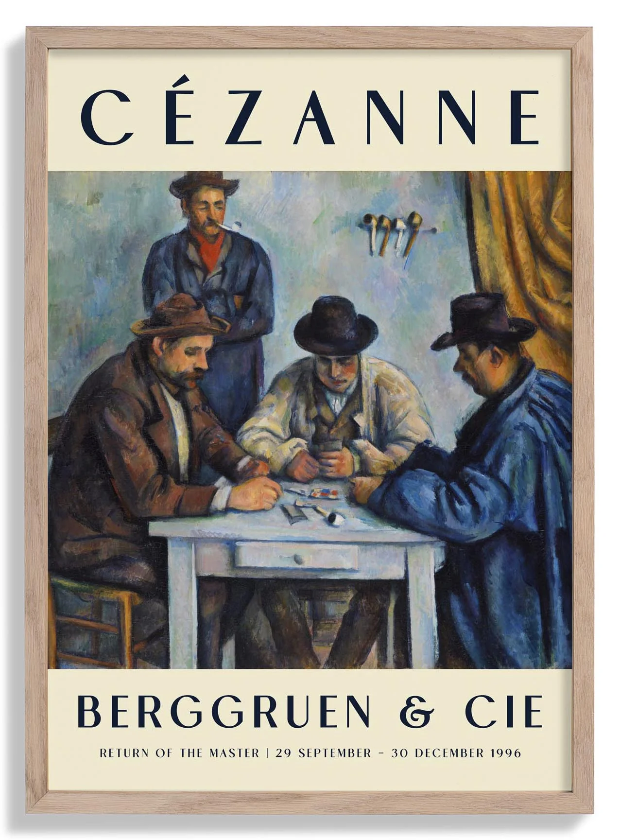 The Card Players Art Exhibition By Paul Cézanne