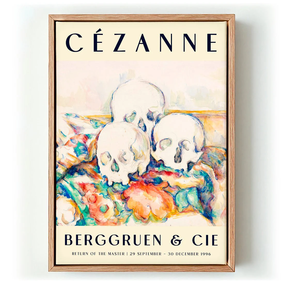 The Three Skulls Art Exhibition By Paul Cézanne