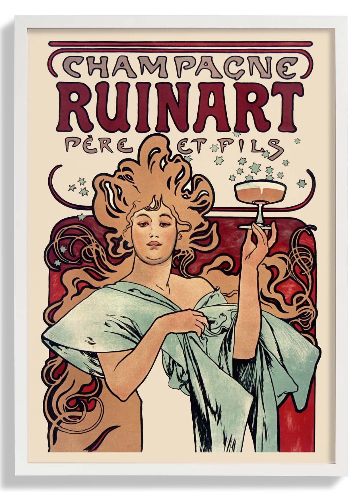 Champagne Ruinart by Alphonse Mucha - Image 5