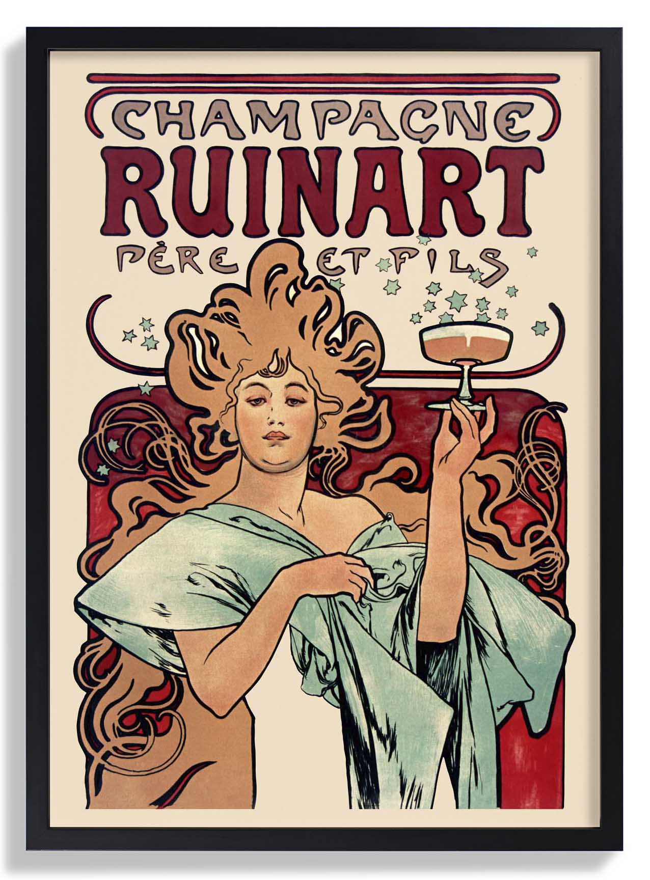 Champagne Ruinart by Alphonse Mucha - Image 6