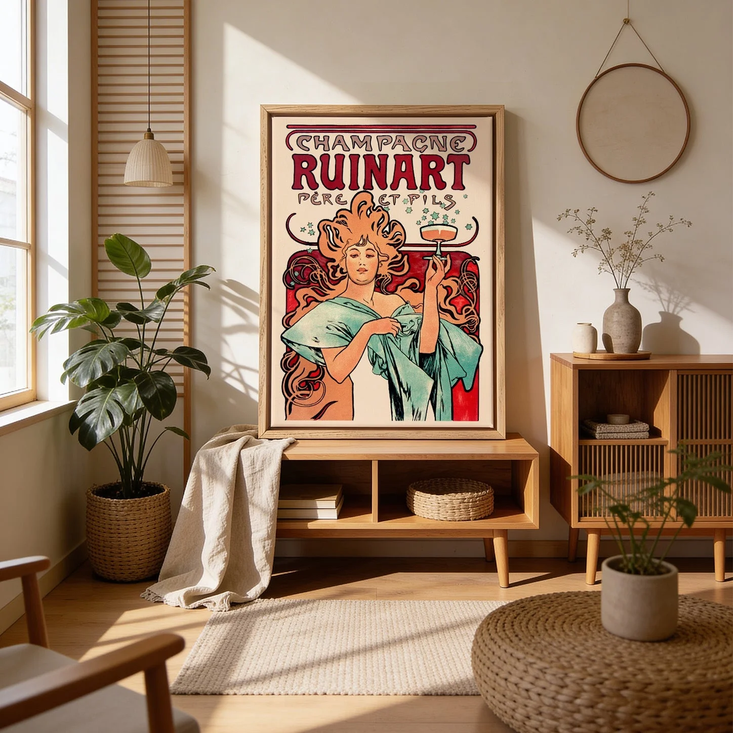 Champagne Ruinart by Alphonse Mucha - Image 4