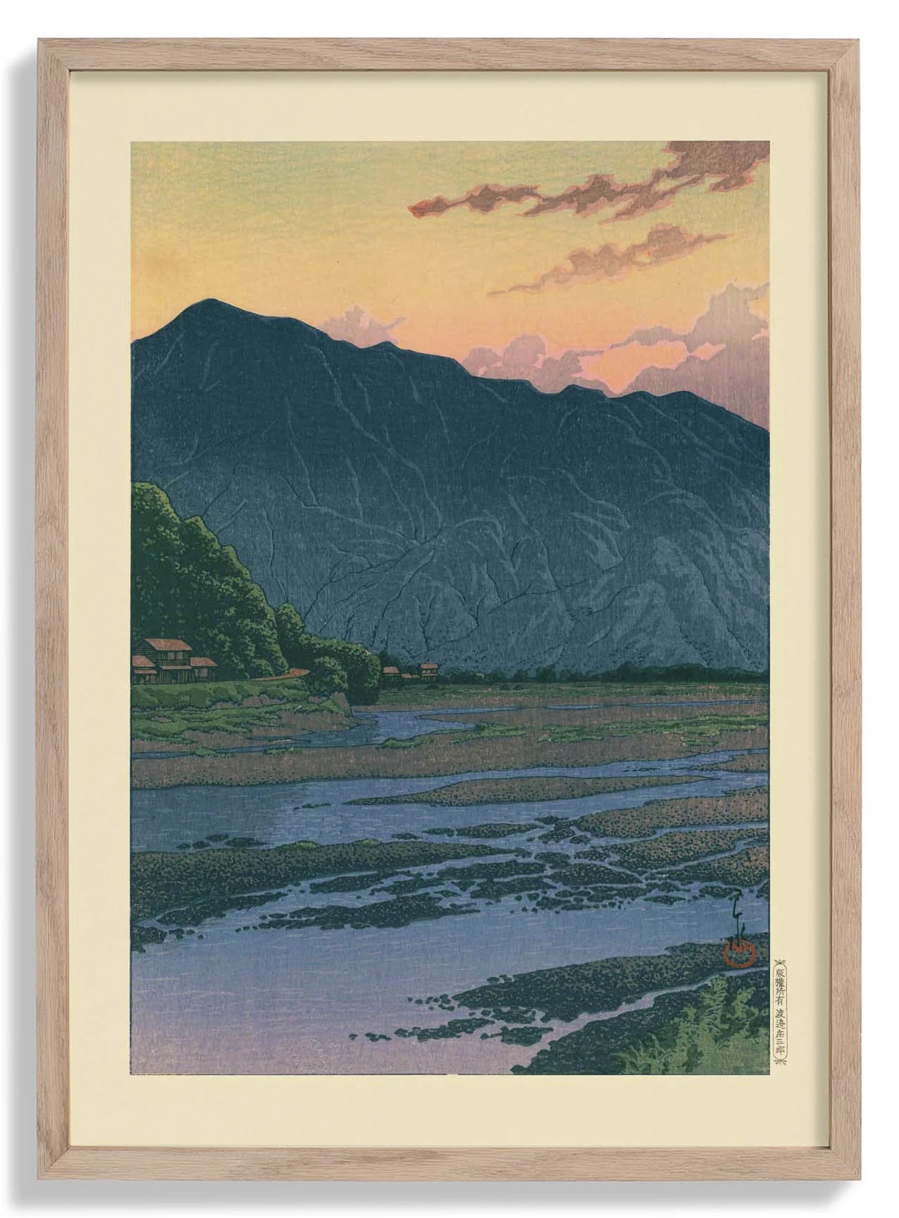 Chichibu In The Evening Art Print by Hasui