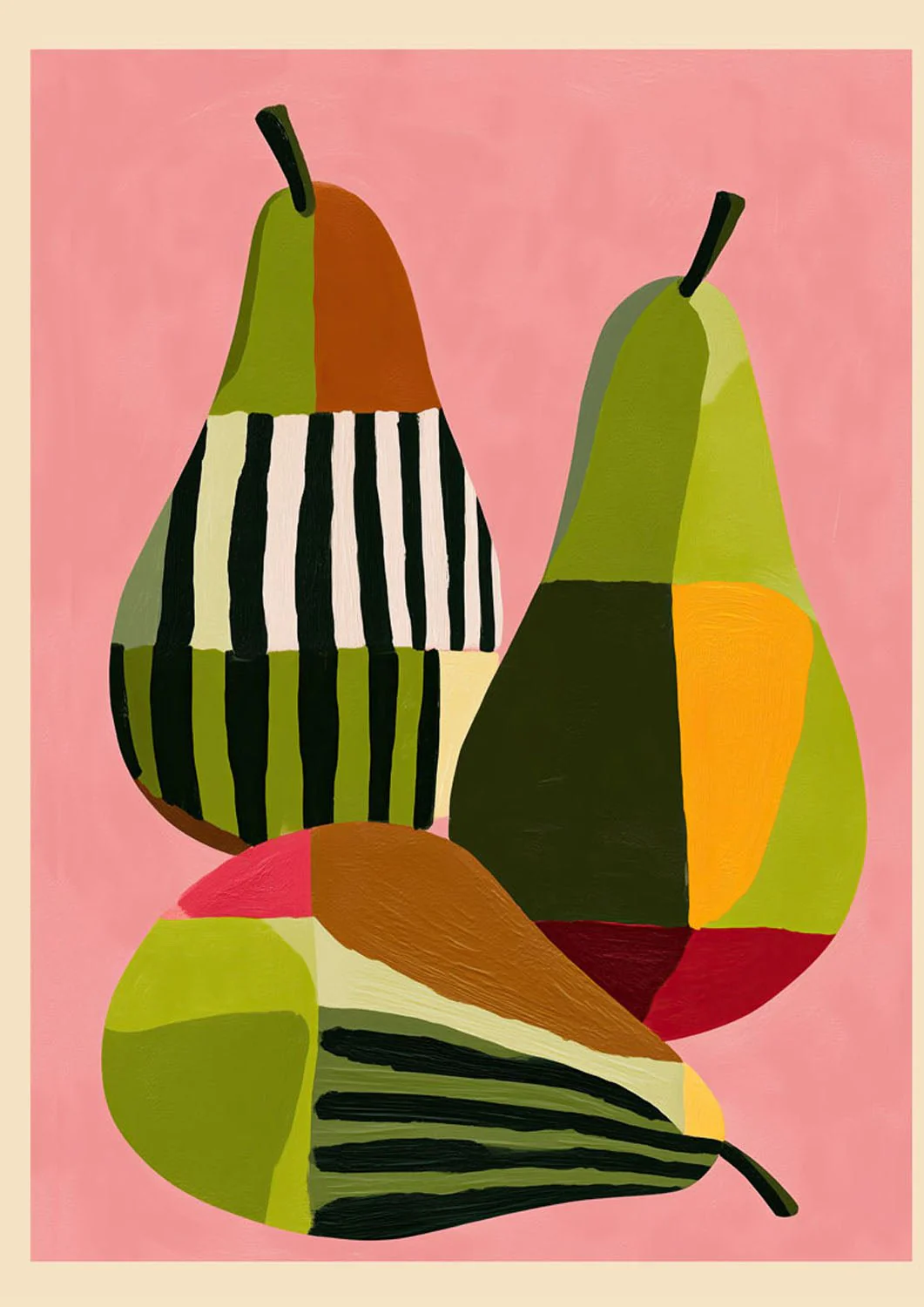 Colorful Pears Still Life by Flow - Image 7