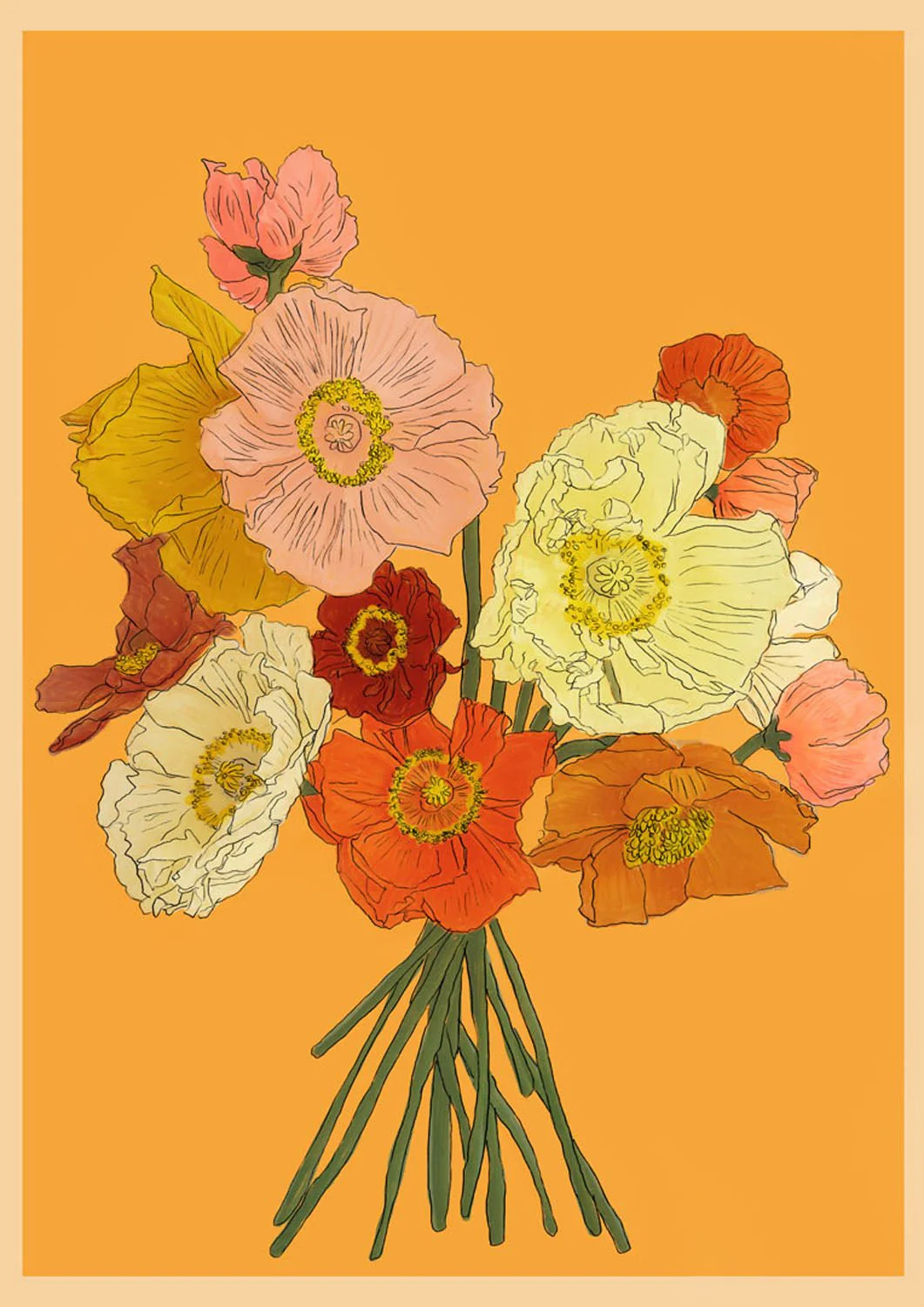 Colorful Poppy Bouquet by Nadjaa - Image 7