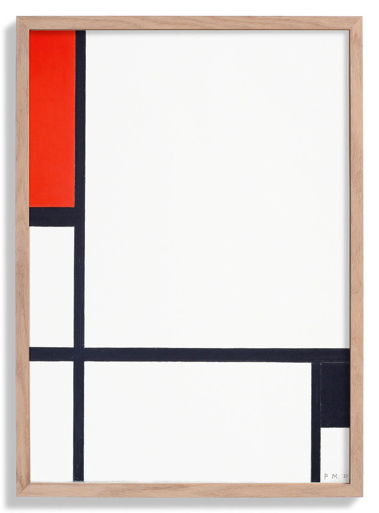 Composition No. I, with Red and Black by Piet Mondrian