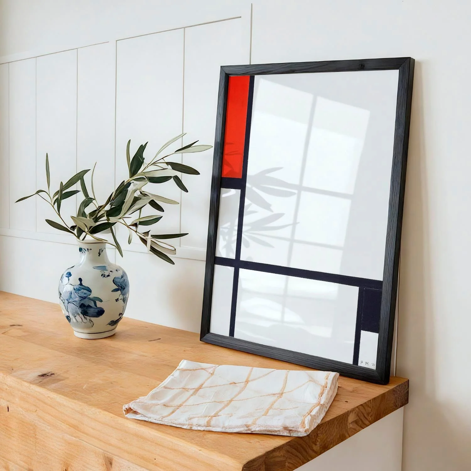 Composition No. I, with Red and Black by Piet Mondrian - Image 3