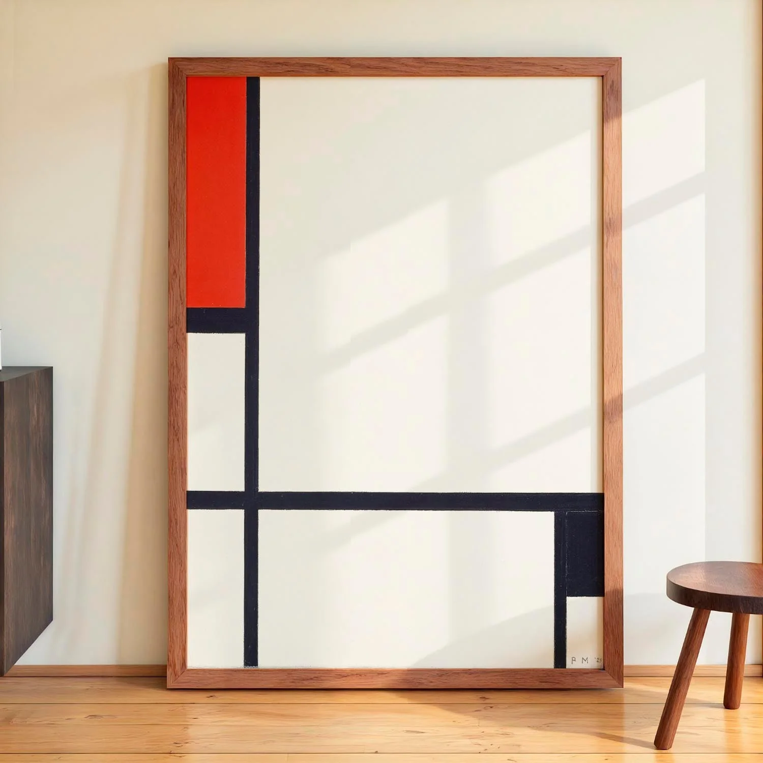 Composition No. I, with Red and Black by Piet Mondrian - Image 4
