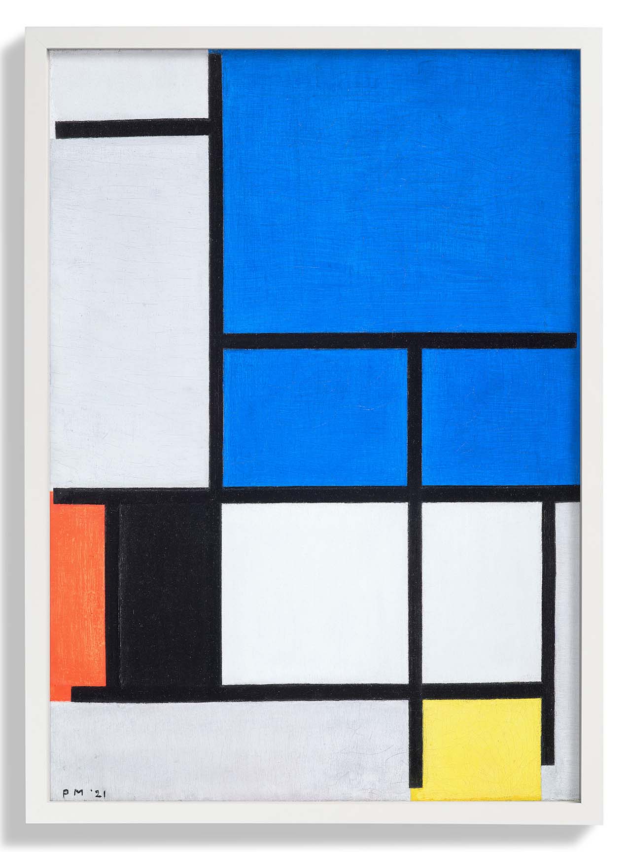 Composition with Large Blue Plane, Red, Black, Yellow, and Gray by Piet Mondrian - Image 5
