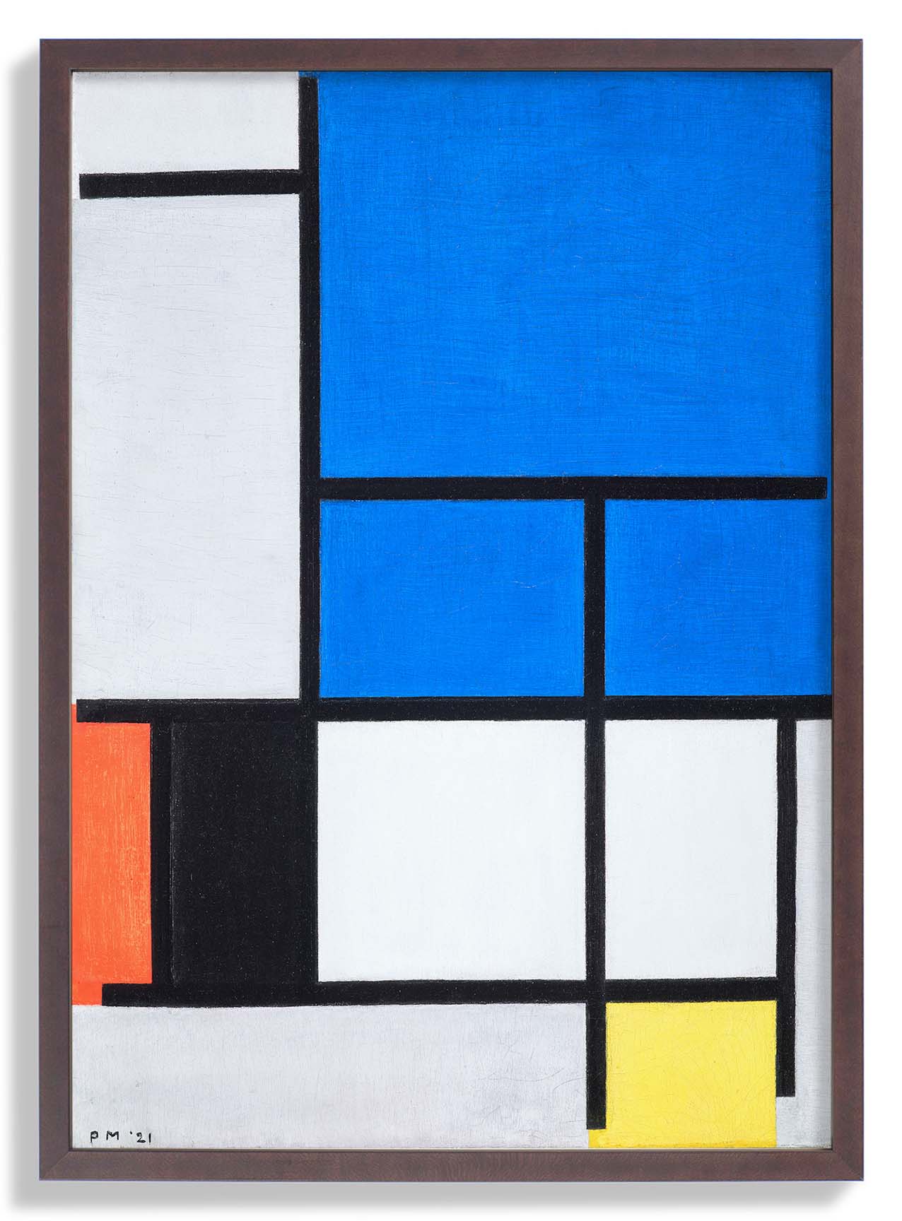 Composition with Large Blue Plane, Red, Black, Yellow, and Gray by Piet Mondrian - Image 6