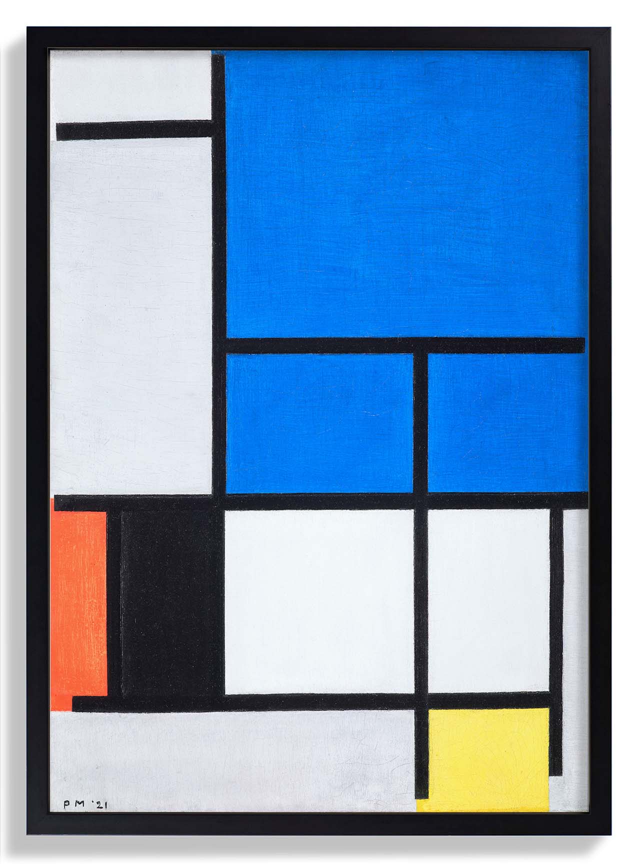 Composition with Large Blue Plane, Red, Black, Yellow, and Gray by Piet Mondrian - Image 7