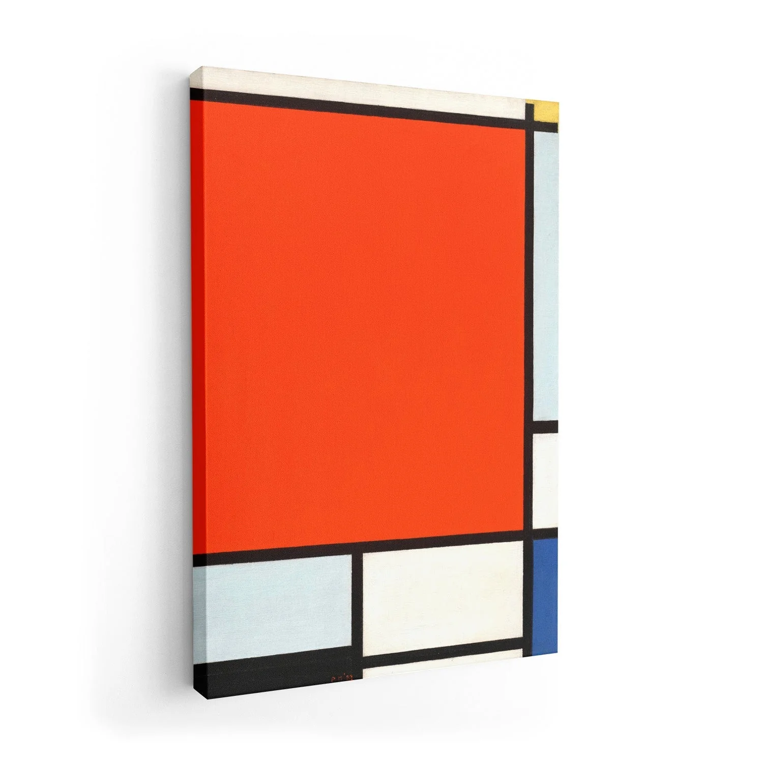 Composition with Large Red Plane, Bluish Gray, Yellow, Black and Blue by Piet Mondrian - Image 7