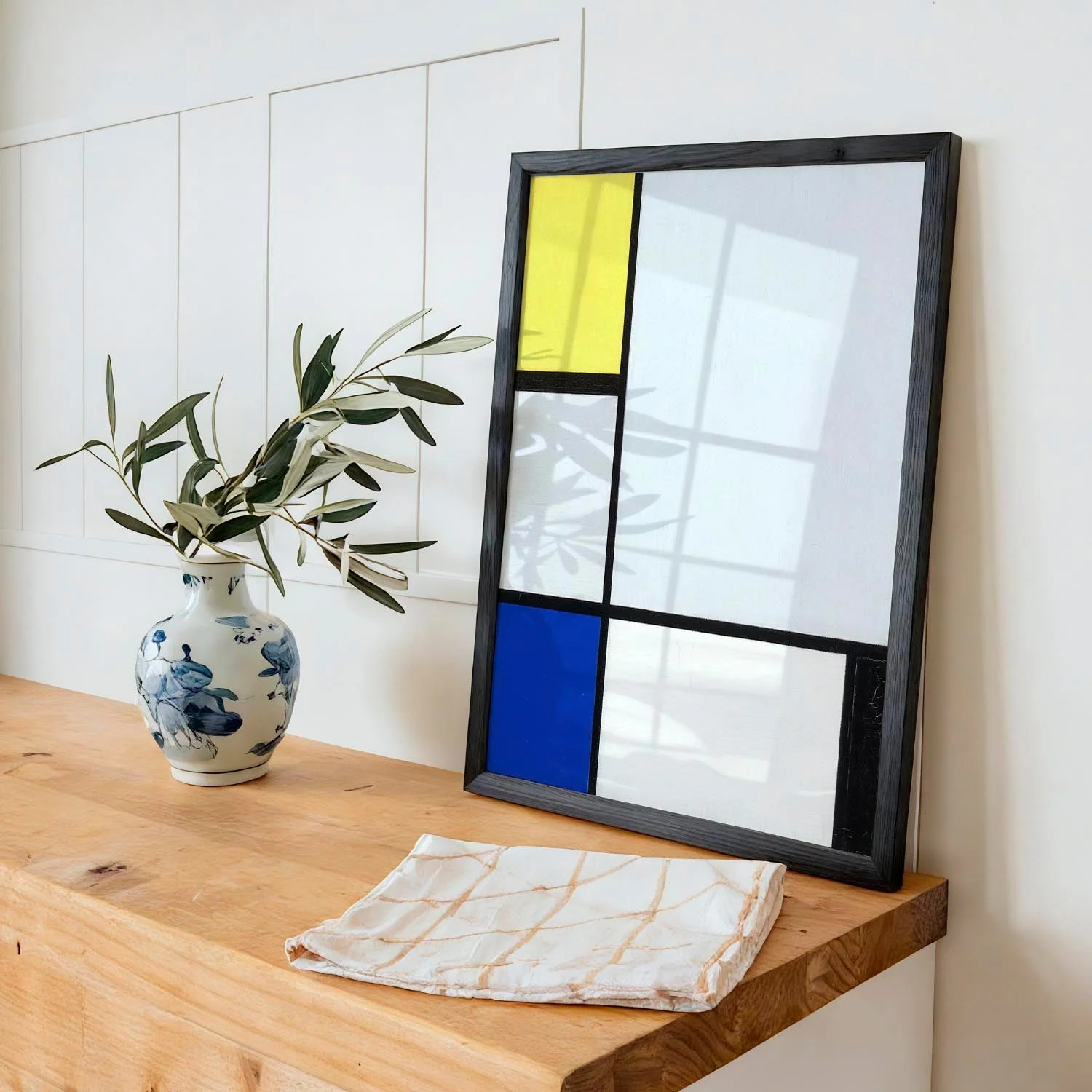 Composition with Yellow, Blue, Black and Light Blue by Piet Mondrian - Image 3