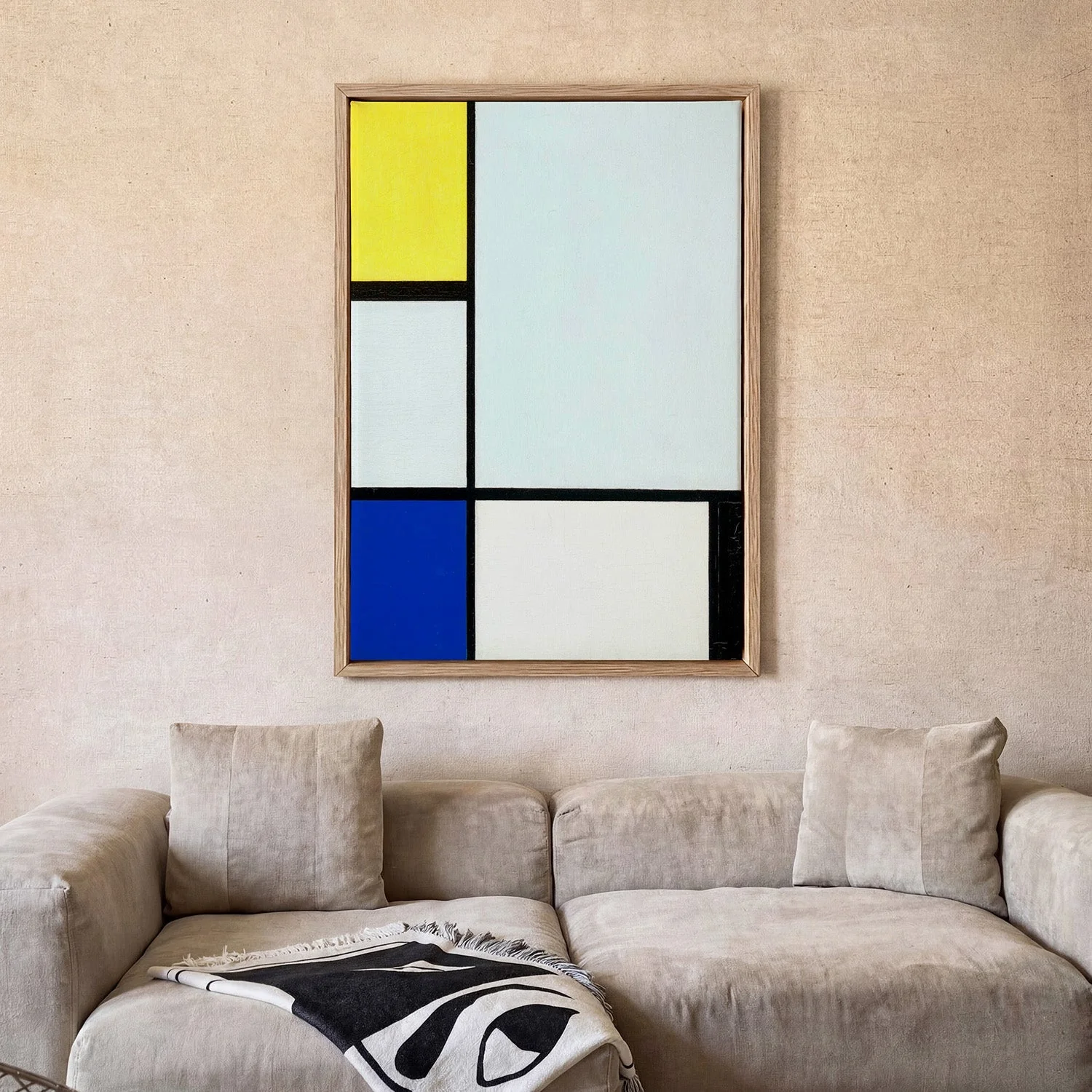 Composition with Yellow, Blue, Black and Light Blue by Piet Mondrian - Image 2