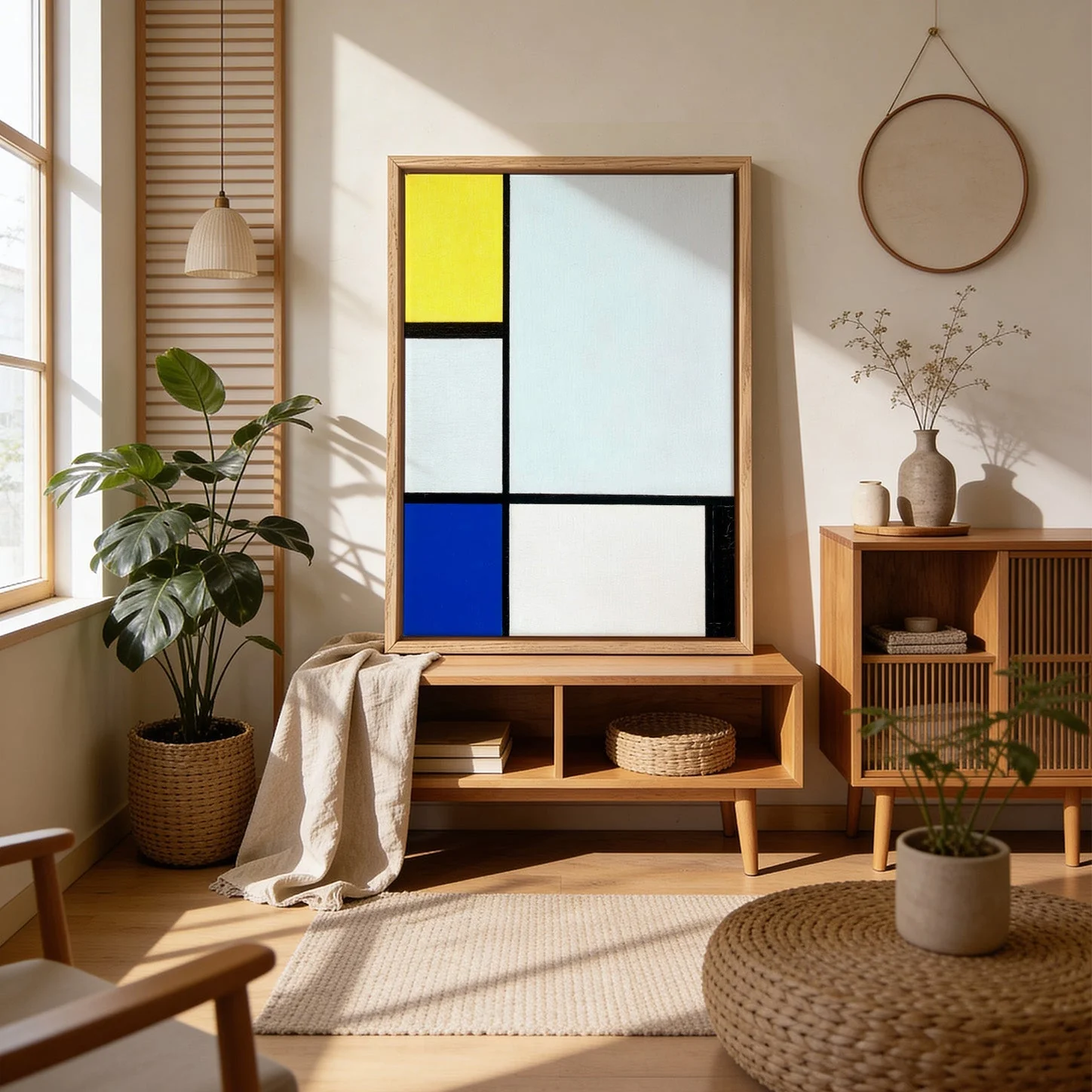 Composition with Yellow, Blue, Black and Light Blue by Piet Mondrian - Image 4