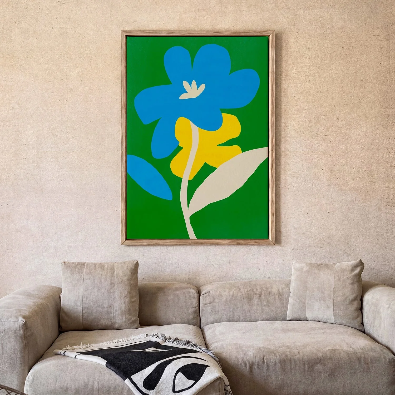 Contrast Blue And Yellow by Little Dean - Image 2
