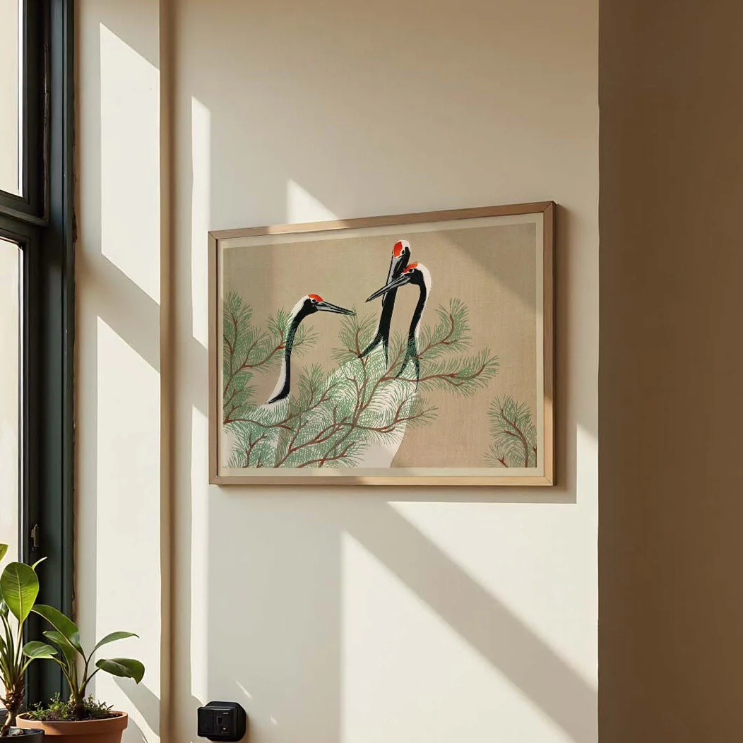 Cranes from Momoyogusa-Flowers by Sekka - Image 3