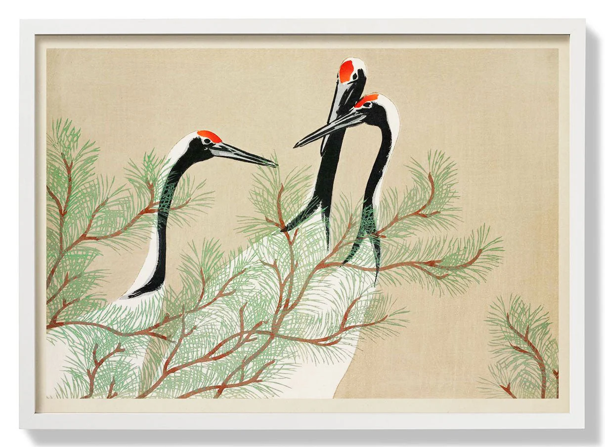 Cranes from Momoyogusa-Flowers by Sekka - Image 5