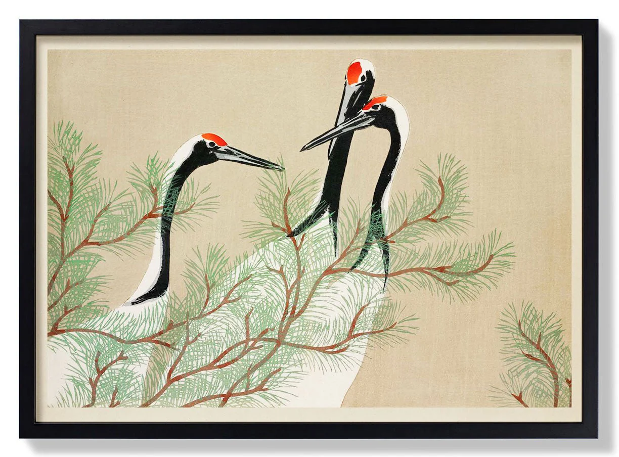 Cranes from Momoyogusa-Flowers by Sekka - Image 6