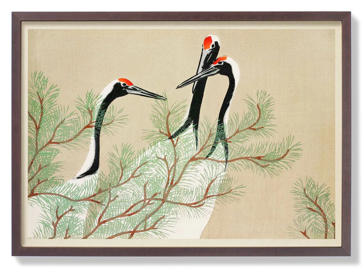 Cranes from Momoyogusa-Flowers by Sekka - Image 7