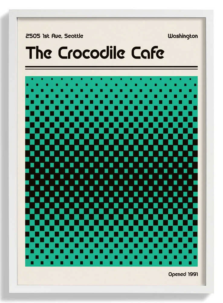 Crocodile Cafe Retro Poster by Retrodrome - Image 5