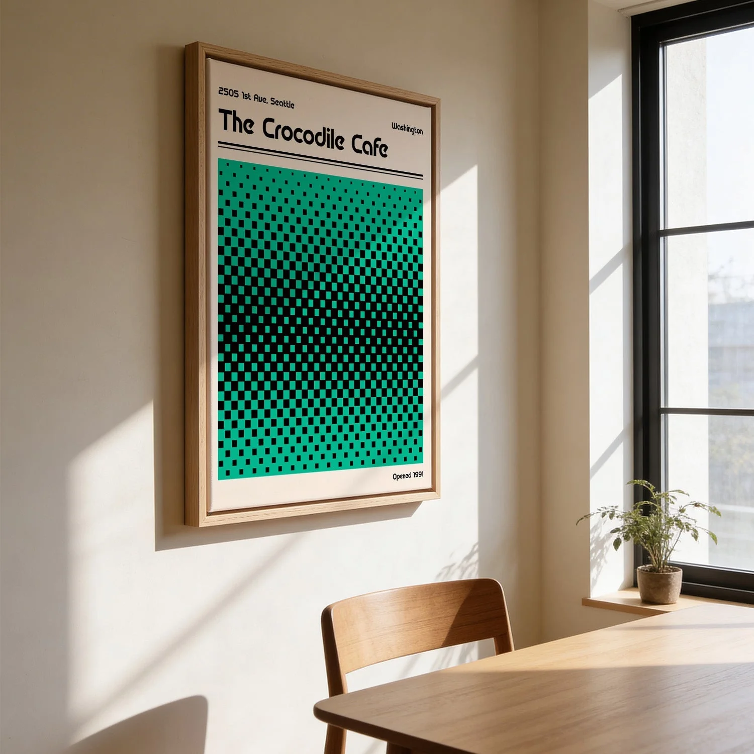 Crocodile Cafe Retro Poster by Retrodrome - Image 3