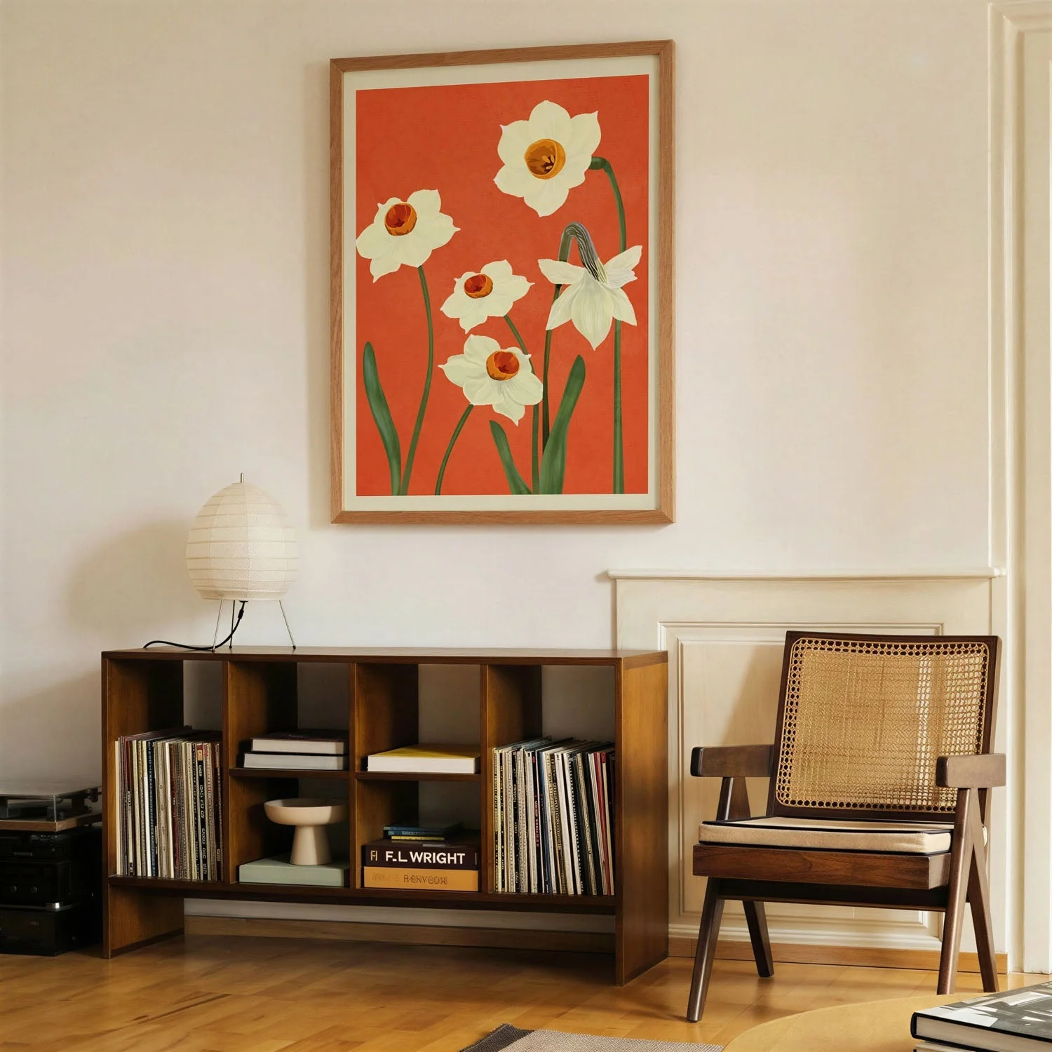 Daffodils On Red by Nadjaa - Image 4