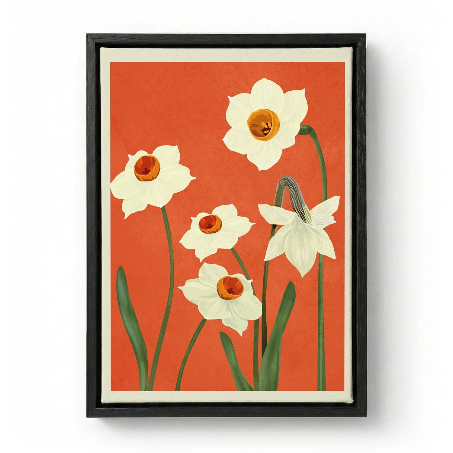 Daffodils On Red by Nadjaa - Image 6