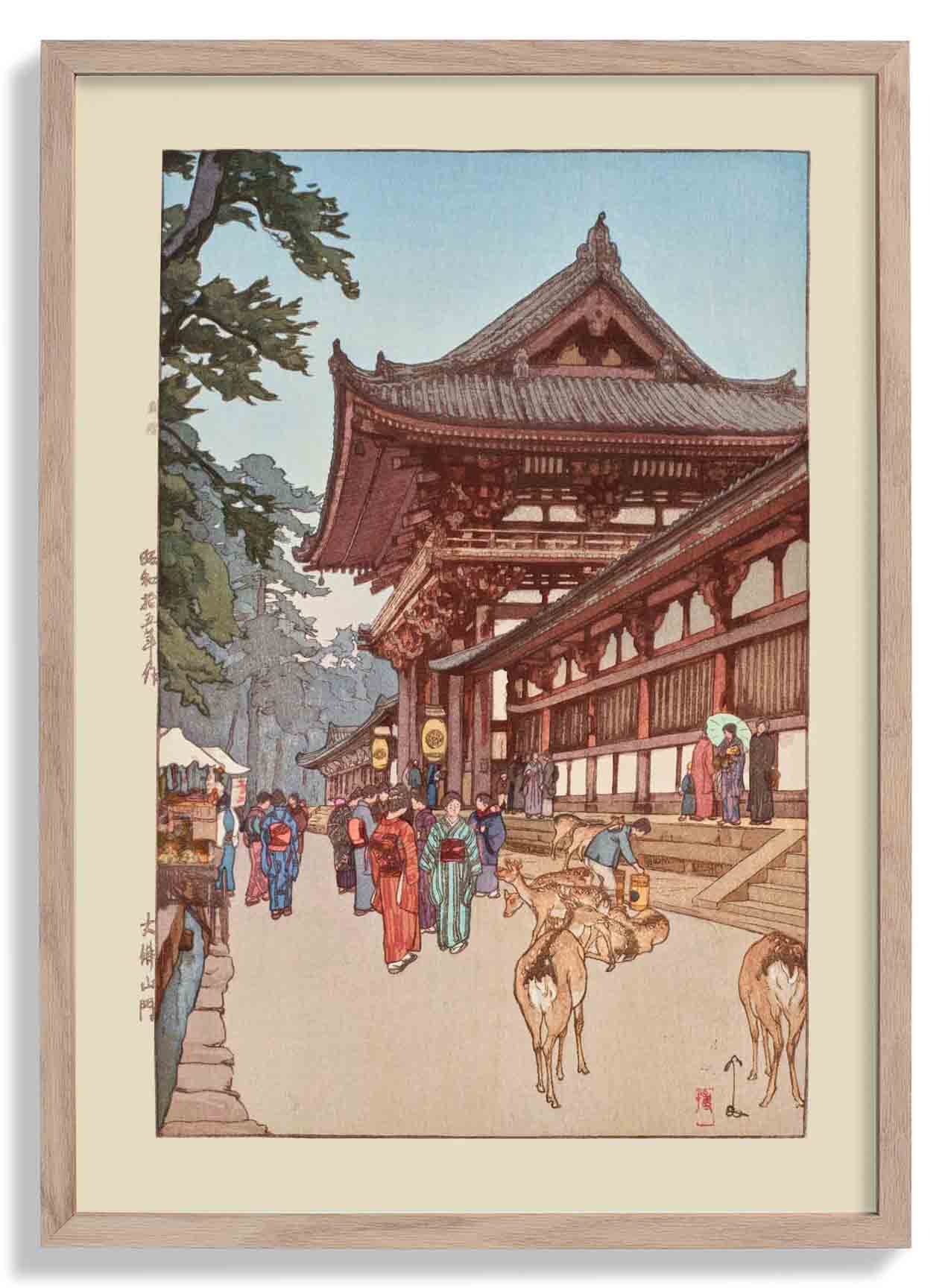 Daibutsu sanmon 1940 by Hiroshi Yoshida