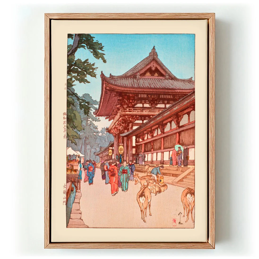 Daibutsu sanmon 1940 by Hiroshi Yoshida