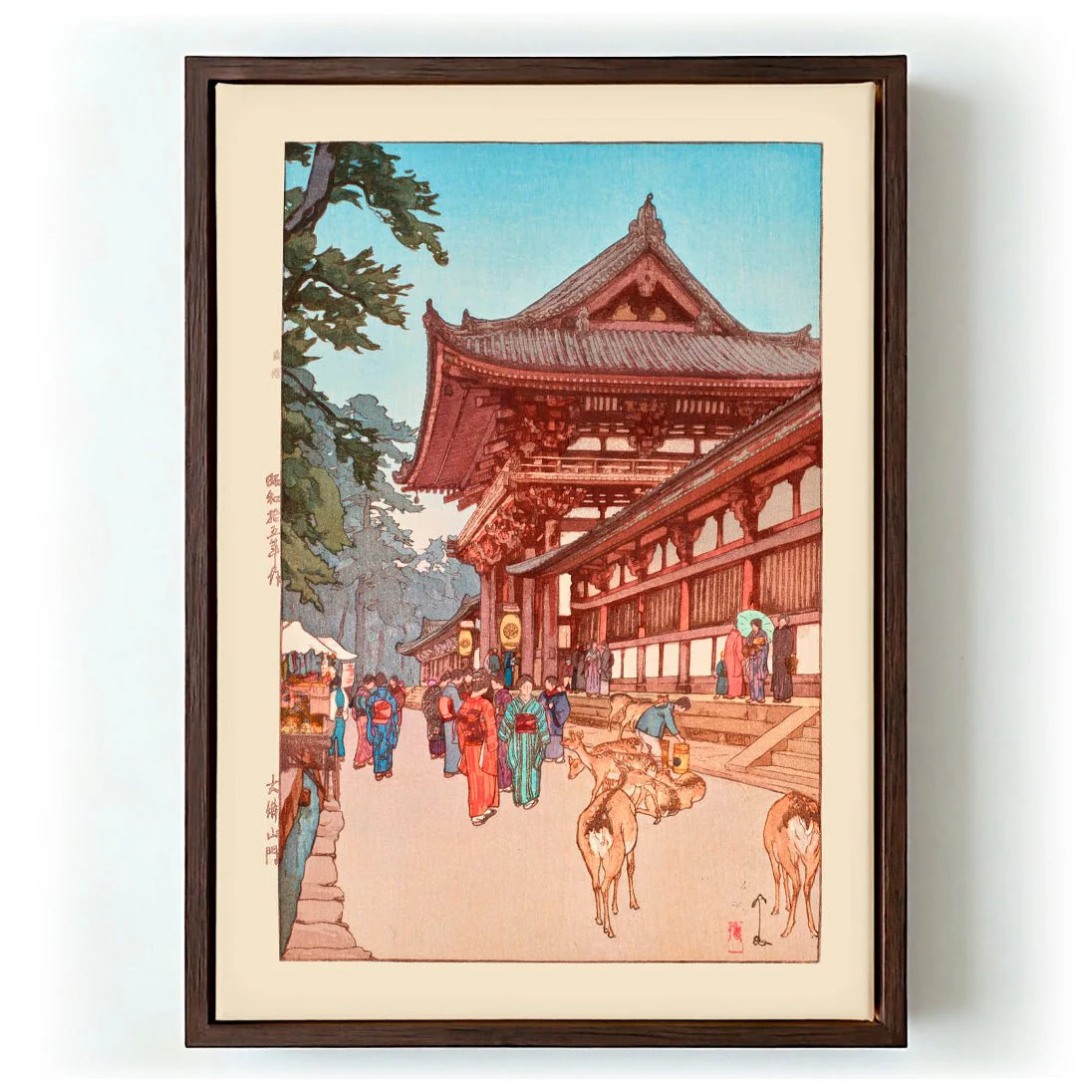 Daibutsu sanmon 1940 by Hiroshi Yoshida - Image 6